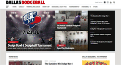 Desktop Screenshot of dallasdodgeball.com